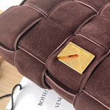 Contemporary Faux Leather Handbag - Statement Silhouette | Women's Fashion Handbag #1656 - alternate angle view (image 8) of designer-inspired handbag