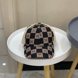 Close-up detail view of Burberry unisex cap