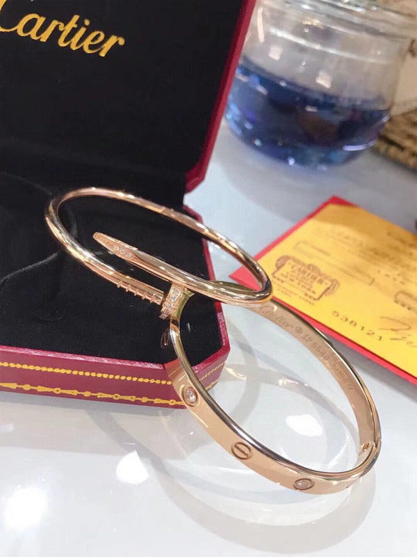 Angled view of Cartier unisex jewelry piece