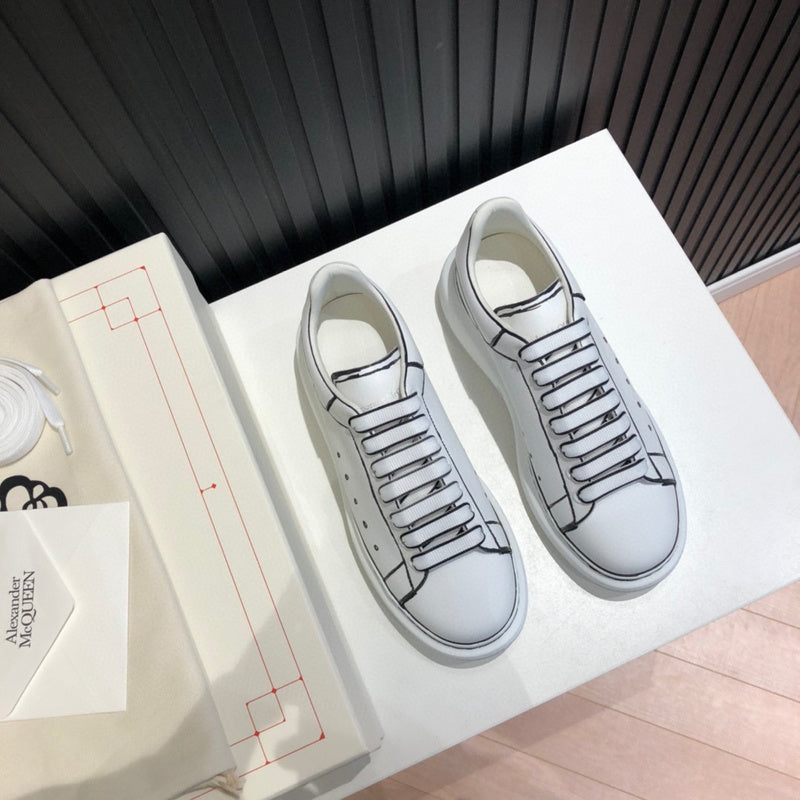 Alexander McQueen sneakers detailed view showing premium designer craftsmanship