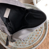Close-up detail of signature everyday-luxe women's handbag – women's statement bag