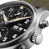 Close-up detail view of IWC unisex watch