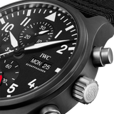 Close-up detail view of IWC unisex watch