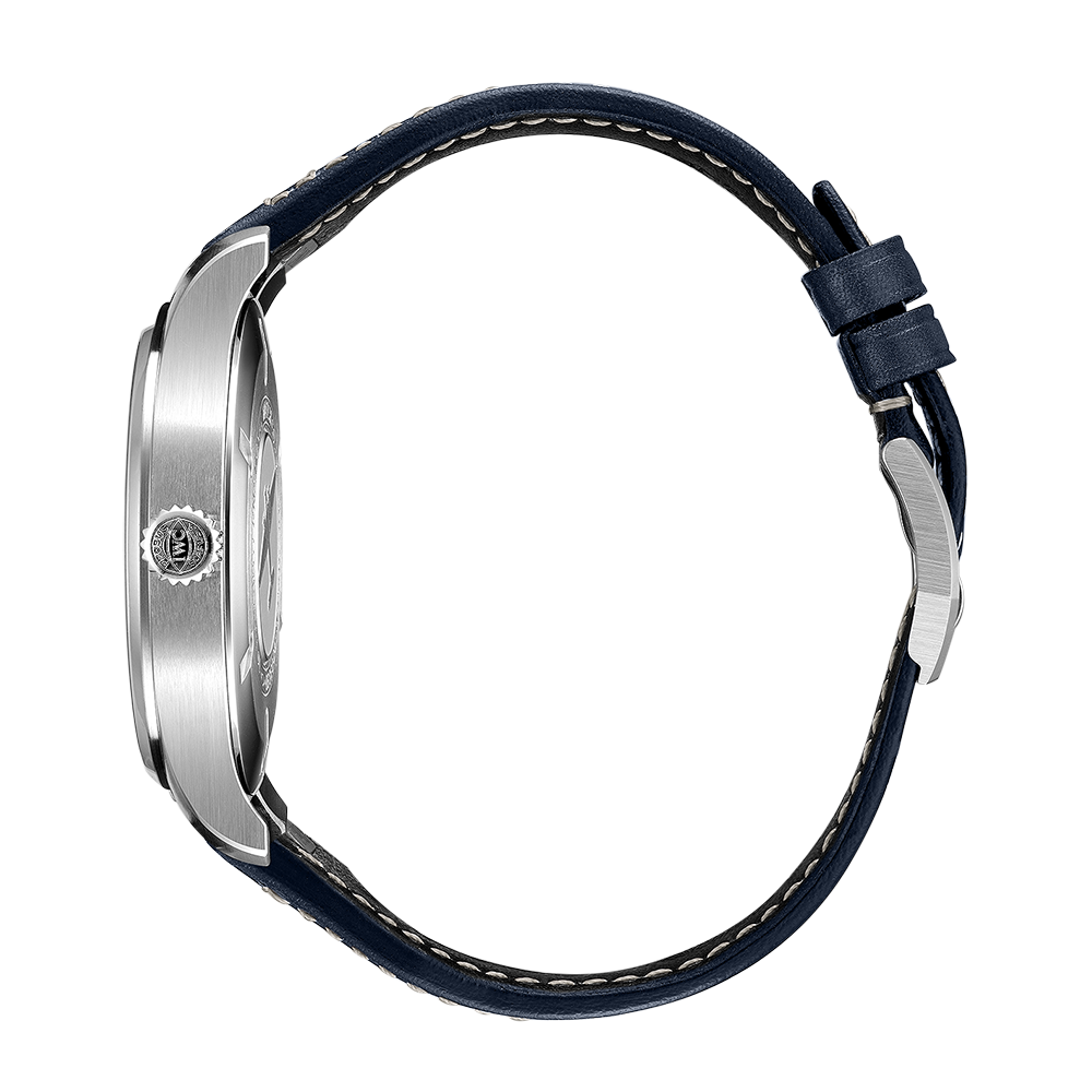 Close-up detail view of IWC unisex watch