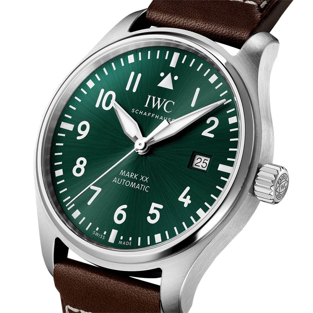 Close-up detail view of IWC unisex watch