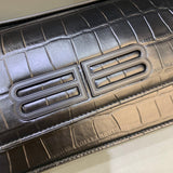 Elegant Faux Leather Handbag - Signature Hardware Accents | Women's Statement Accessory #408 - interior view (image 6) of designer-inspired handbag