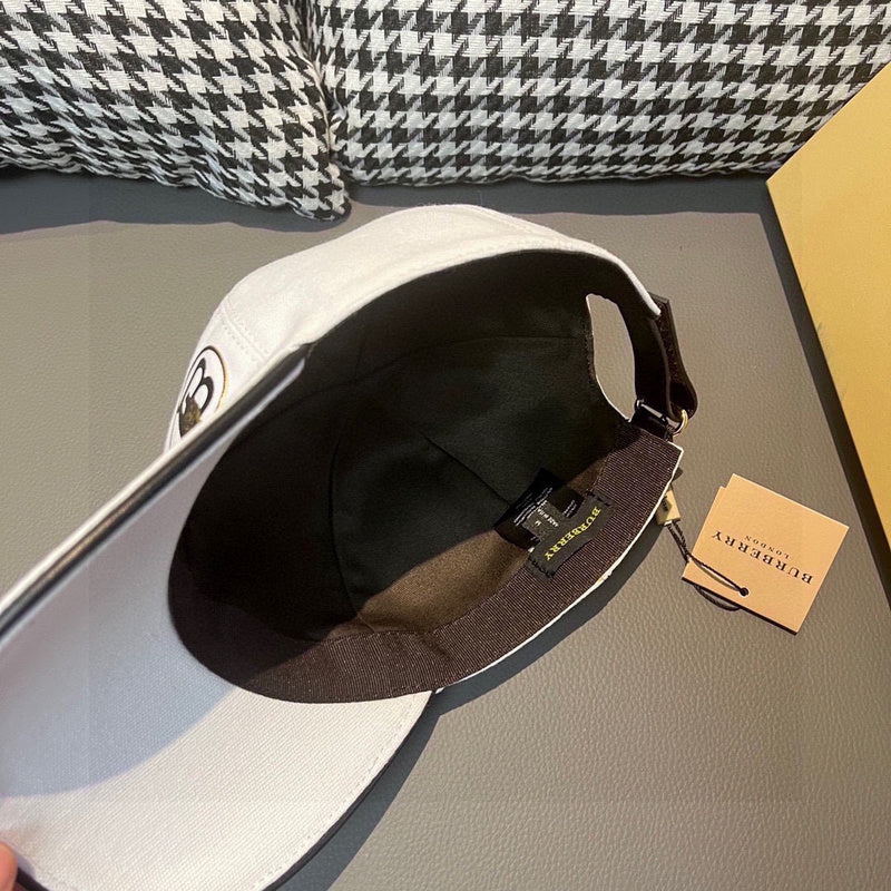 Side view of Burberry unisex cap