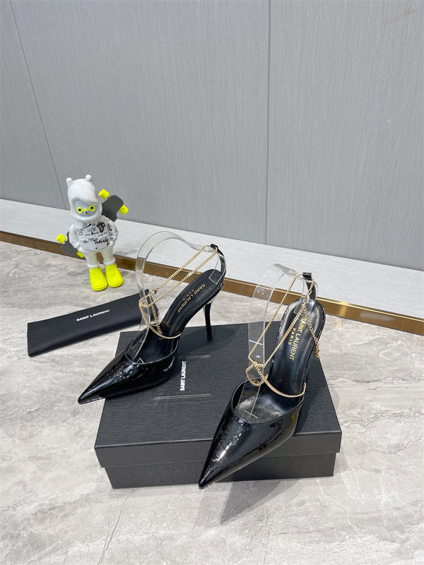 Saint Laurent luxury shoes close-up — premium authentic designer style