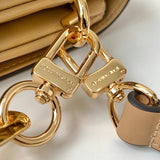 Handle and strap detail of statement everyday-luxe women's handbag – women's premium purse