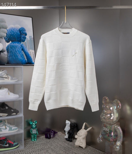 Full styled look of Louis Vuitton luxury clothing with tailored silhouette