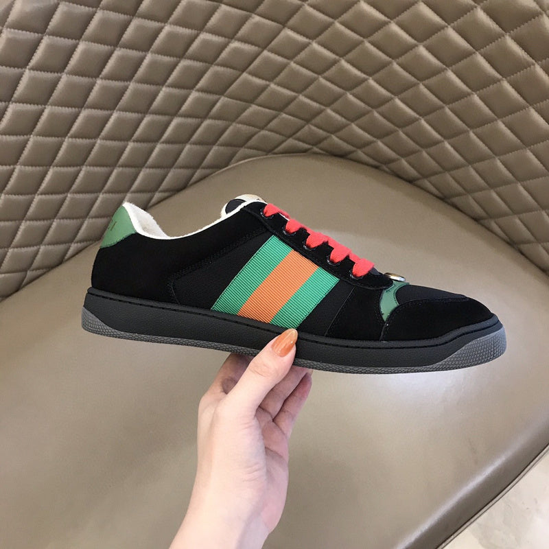 Gucci clean off-white luxury sneakers view 5 premium leather build