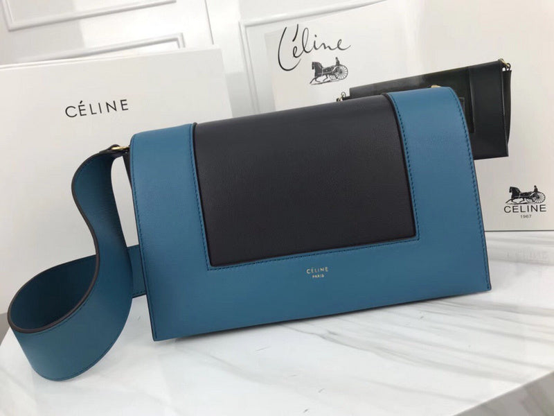 Front view of chic structured women's handbag – women's designer-style accessory