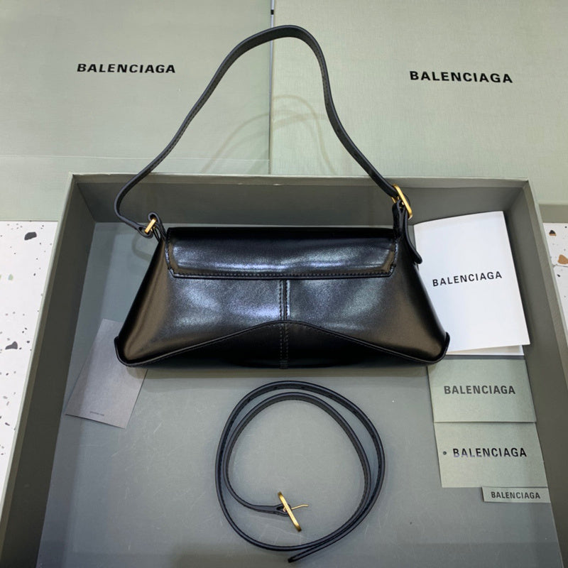 Contemporary Vegan Leather Handbag - Polished Finish | Women's Fashion Handbag #441 - close-up detail shot (image 3) of designer-inspired handbag