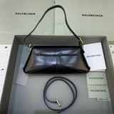 Contemporary Vegan Leather Handbag - Polished Finish | Women's Fashion Handbag #441 - close-up detail shot (image 3) of designer-inspired handbag