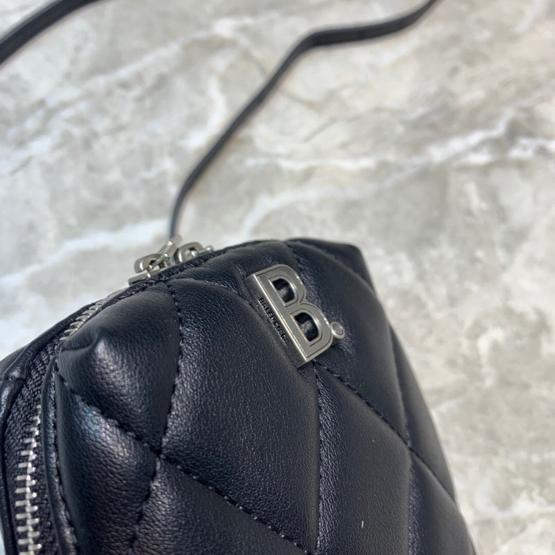 Sleek Faux Leather Handbag - Statement Silhouette | Women's Everyday Carry Handbag #1039 - interior view (image 6) of designer-inspired handbag
