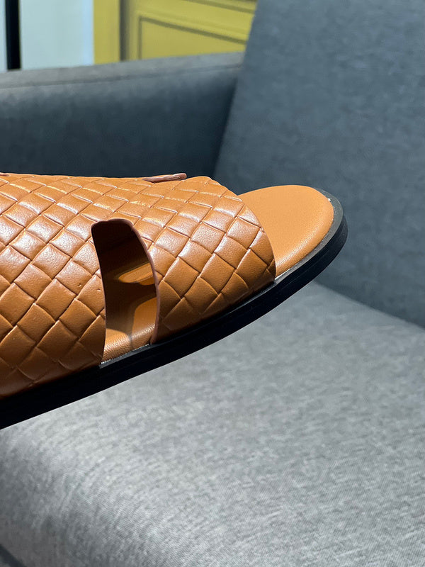Hermès Beige Loafer Flats - Detail Shot of Craftsmanship