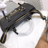 Back view of structured premium women's handbag – women's luxury accessory