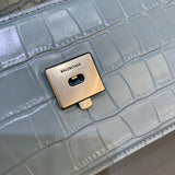 Contemporary Premium PU Leather Handbag - Everyday Elegance | Women's Premium Handbag #398 - styled full view (image 7) of designer-inspired handbag