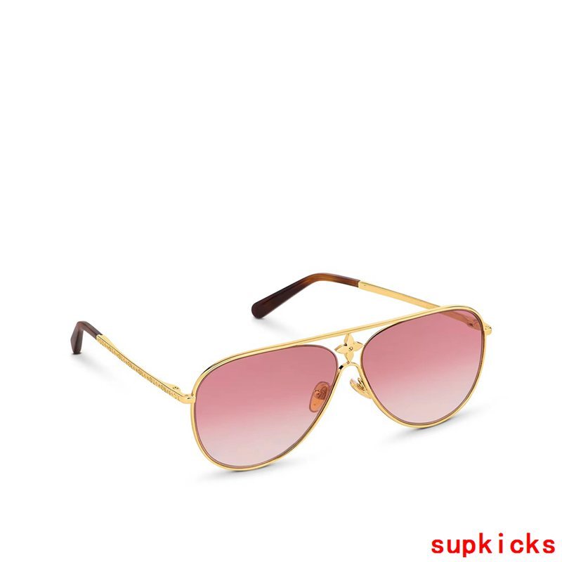 Side view of Louis Vuitton unisex sunglasses
