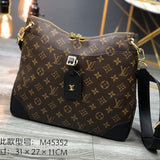 Front view of classic sleek women's handbag – women's statement bag