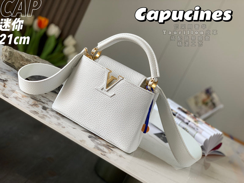 Side profile of chic signature women's handbag – women's luxury handbag