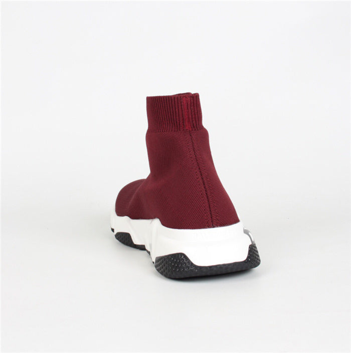 Balenciaga Red Low-Top Sneakers - Heel Detail View
