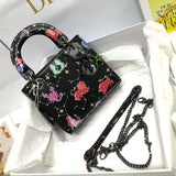Side profile of premium chic women's handbag – women's luxury accessory