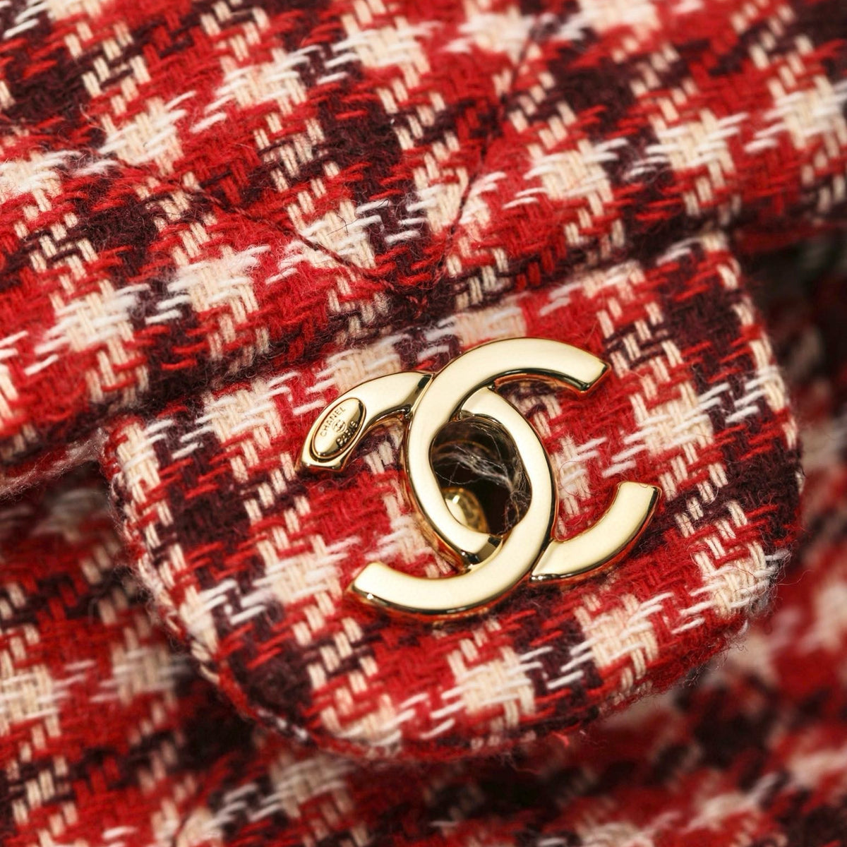 Chanel Tweed Backpack detail shot – authentic designer craftsmanship