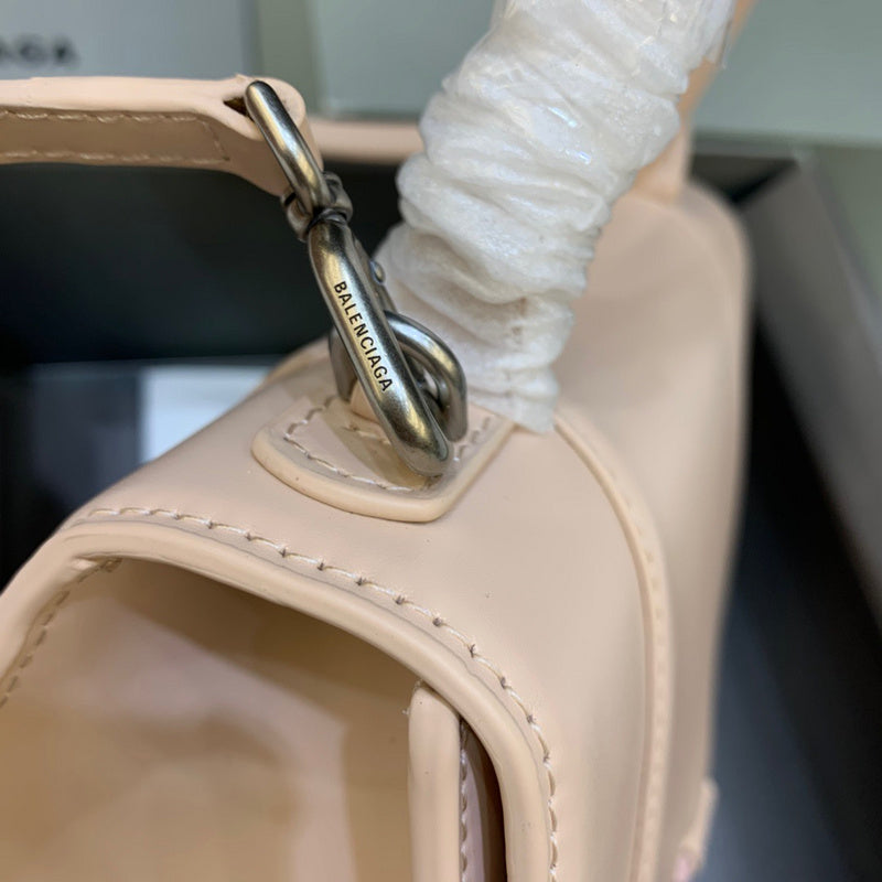 Contemporary Vegan Leather Handbag - Statement Silhouette | Women's Fashion Handbag #545 - styled full view (image 7) of designer-inspired handbag