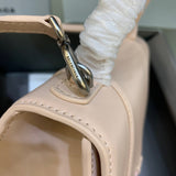 Contemporary Vegan Leather Handbag - Statement Silhouette | Women's Fashion Handbag #545 - styled full view (image 7) of designer-inspired handbag
