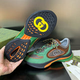 Gucci sneakers detailed view showing premium designer craftsmanship