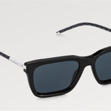 Close-up detail view of Louis Vuitton unisex sunglasses