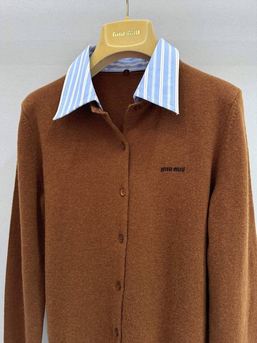 Sweaters? Miu M Cardigan Premium Casual Designer Knitwear
