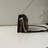 Interior view of sleek structured women's handbag – women's statement bag
