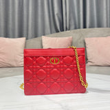Back view of modern sleek women's handbag – women's designer-style accessory