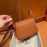 Poised bag shown from front angle