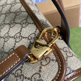 Handle and strap detail of signature chic women's handbag – women's luxury handbag