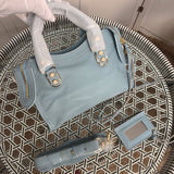 Top view of structured everyday-luxe women's handbag – women's designer-style accessory