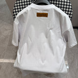 Side profile of Louis Vuitton cotton t-shirt with logo-detail design