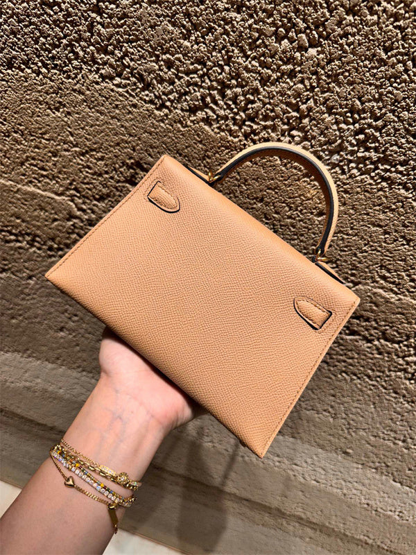 Close-up detail of tailored bag design