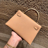 Close-up detail of tailored bag design