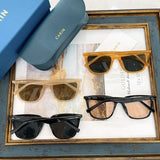 Close-up detail view of Louis Vuitton unisex sunglasses