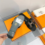 Hermes sandals Style 187 - logo and branding close-up