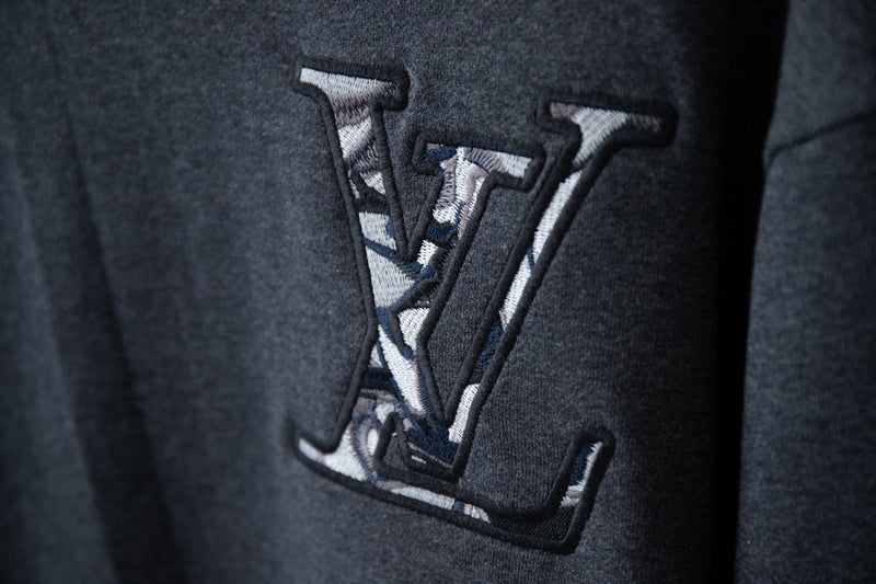 Front view of Louis Vuitton luxury clothing with relaxed-fit cut