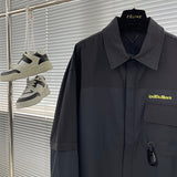 Side profile of Louis Vuitton luxury clothing with contemporary cut