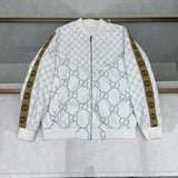 Back view of Gucci luxury clothing with logo-detail design