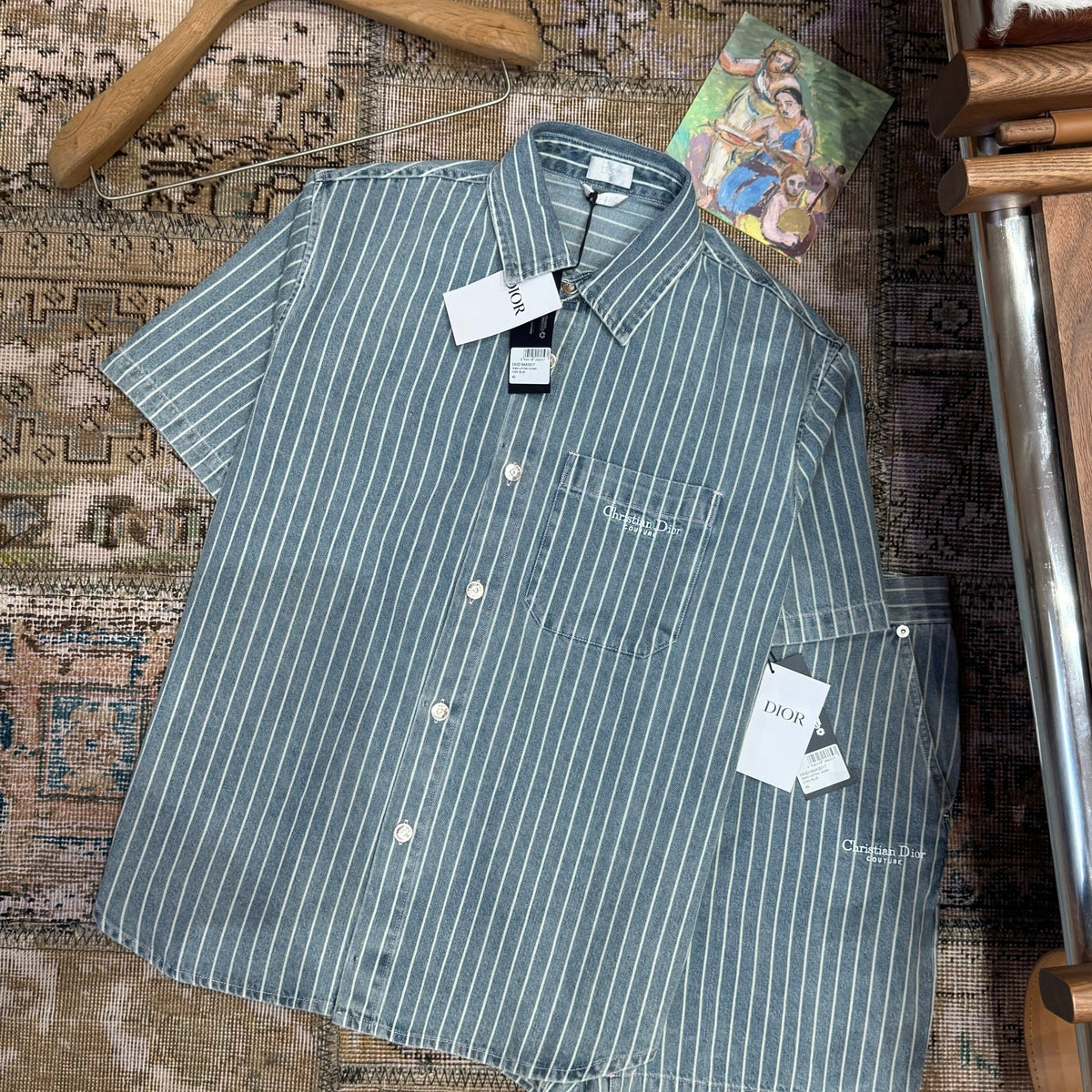 Front view of Christian Dior Denim Shirt premium piece