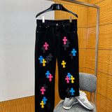Front view of Chrome Hearts Jeans premium jeans