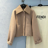 Front view of Fendi Double Sided Coat premium coat