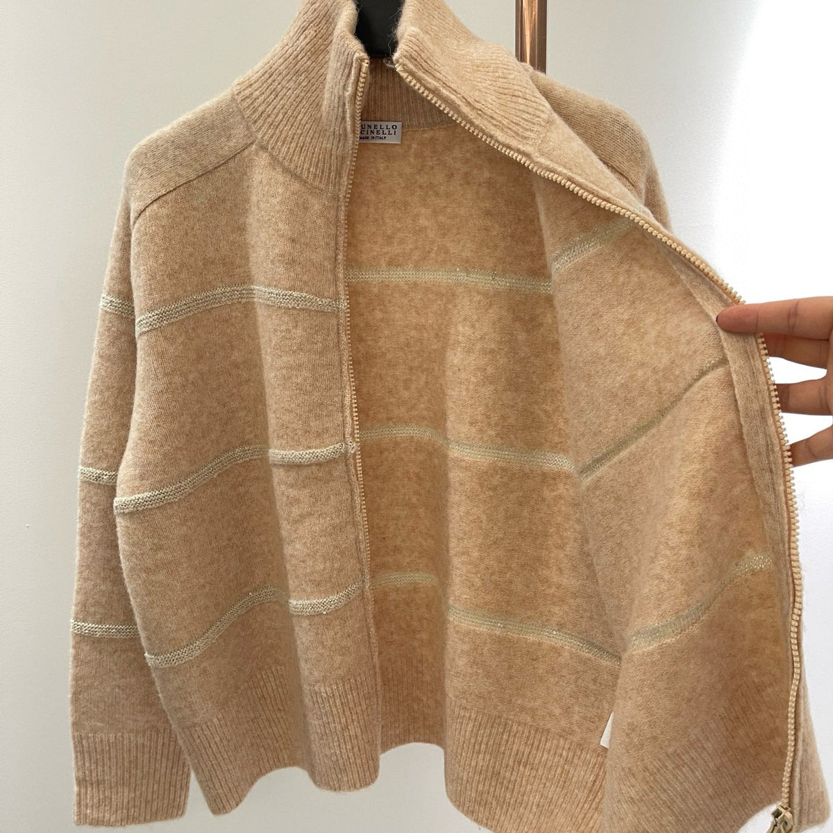 Brunello Cucinelli Zip Cardigan – luxury designer piece at Bellvora
